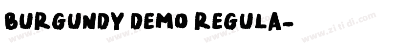 Burgundy DEMO Regula字体转换